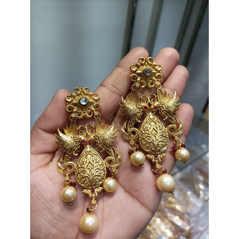 Fine Polki Kundan Earrings By  PKE80049