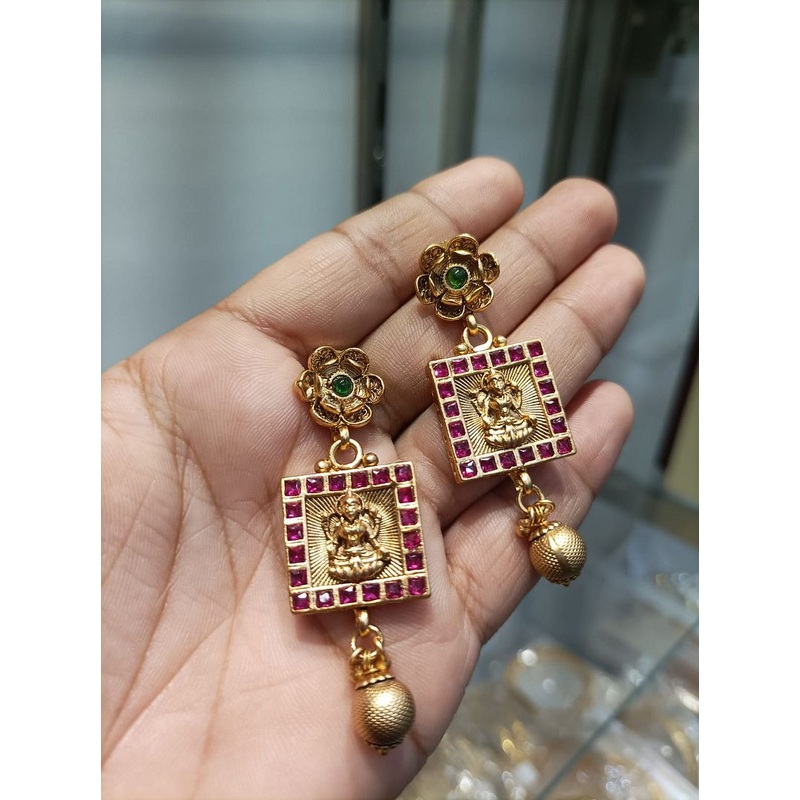Fine Polki Kundan Earrings By  PKE80051
