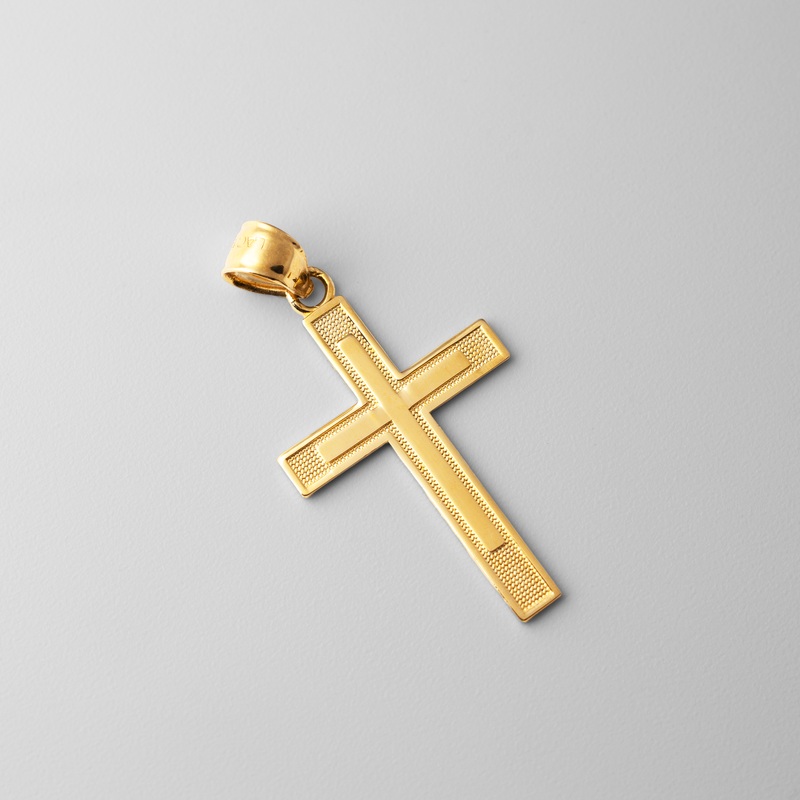 Gold Cross Within A Cross Pendant – Model 129