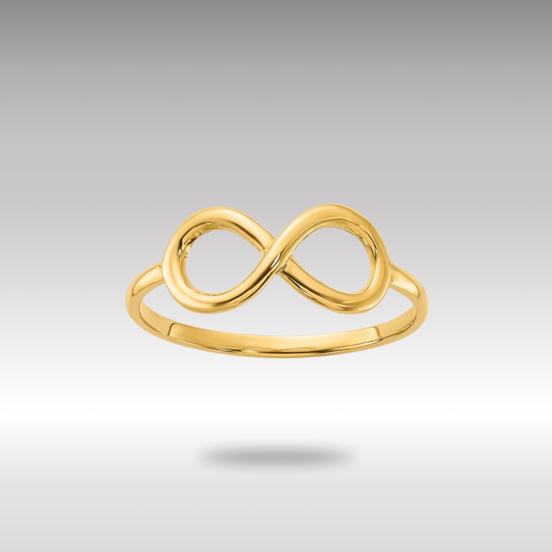 Gold Polished Infinity Ring Model-K5750