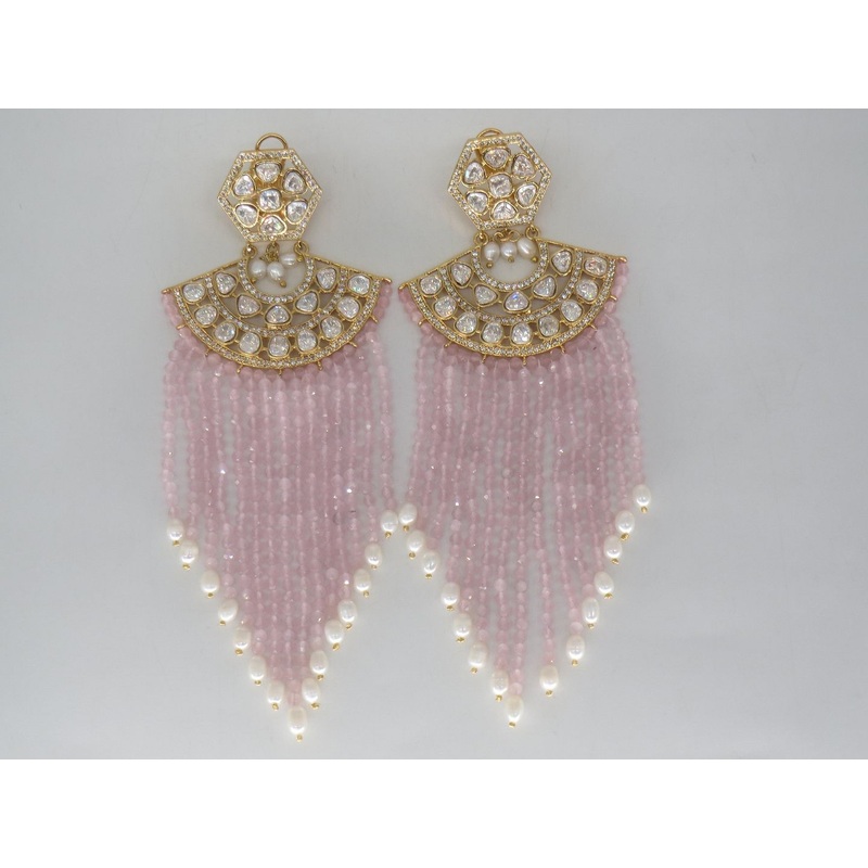 Jewelshingar Jewellery Gold Plated Diamond Earrings For Women ( 62617ACE )