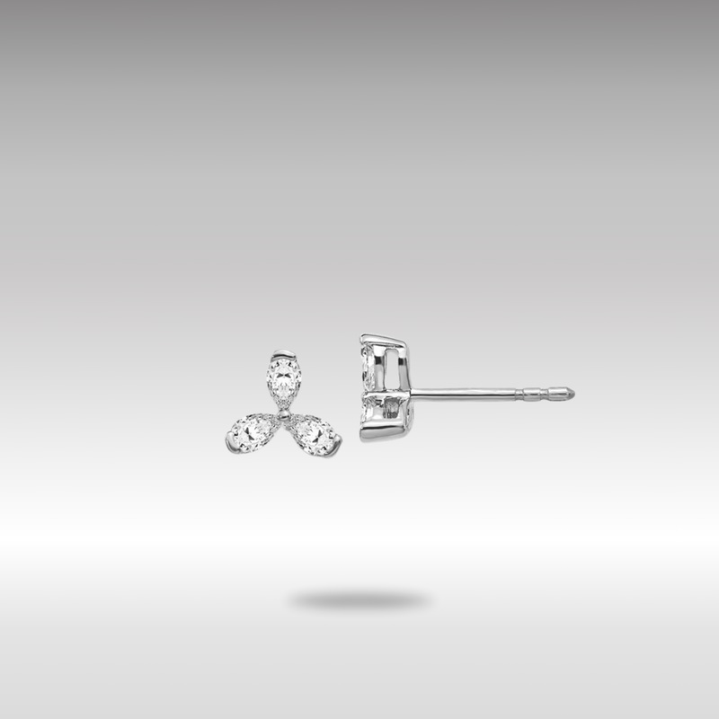 White Gold Diamond Earrings – Model EM4175-040-WA