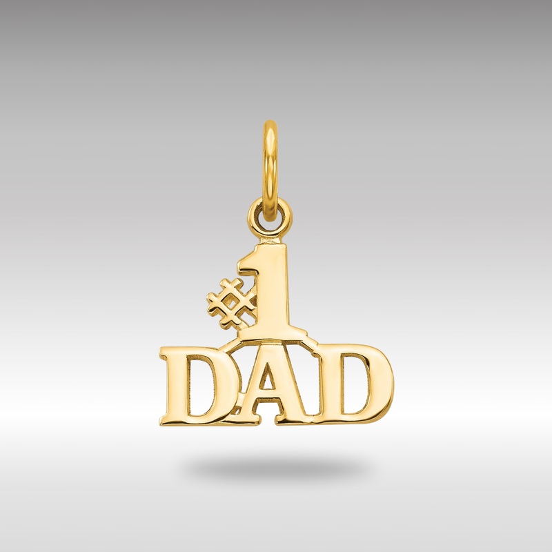 Gold #1 DAD Charm – Model C392