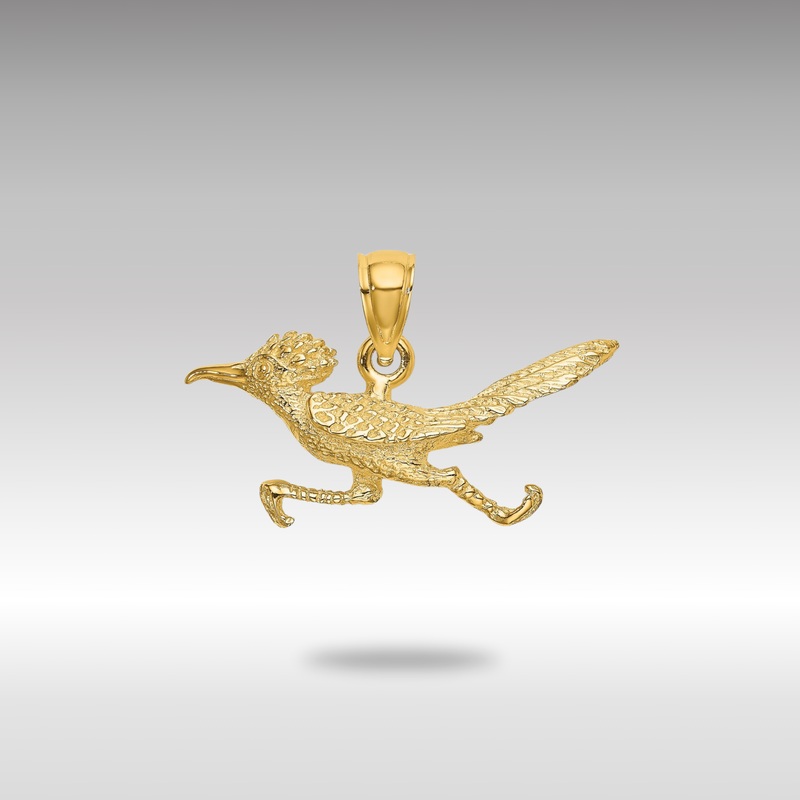 Gold 3-D Road Runner Charm – Model K6588