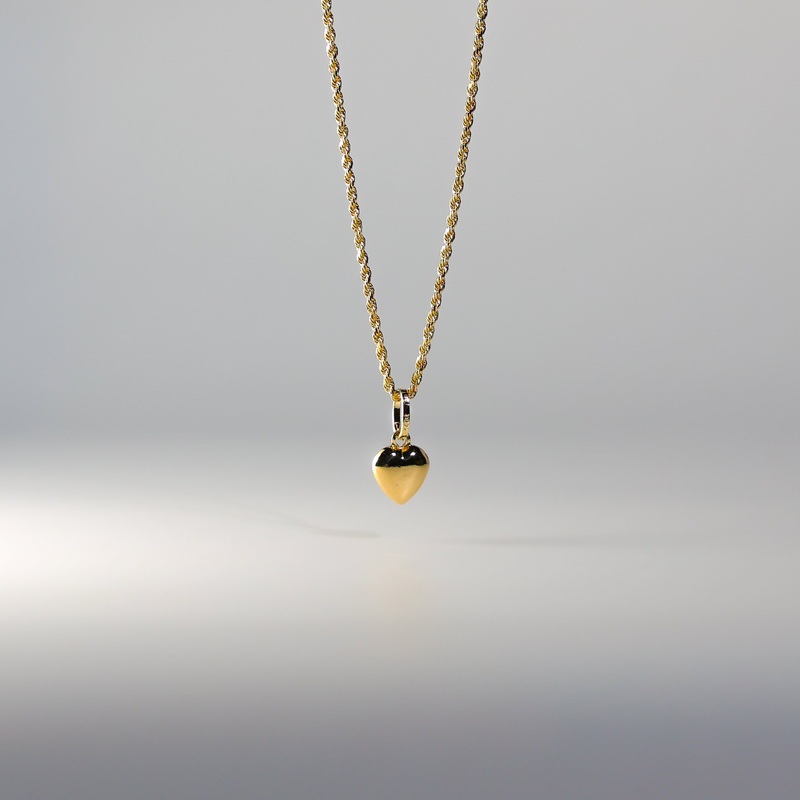 Gold Heart Charm Pendant – Model PT0446