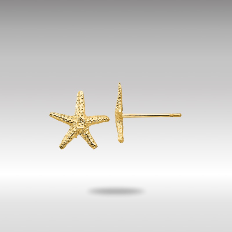 Gold Starfish Post Earrings – Model TM766