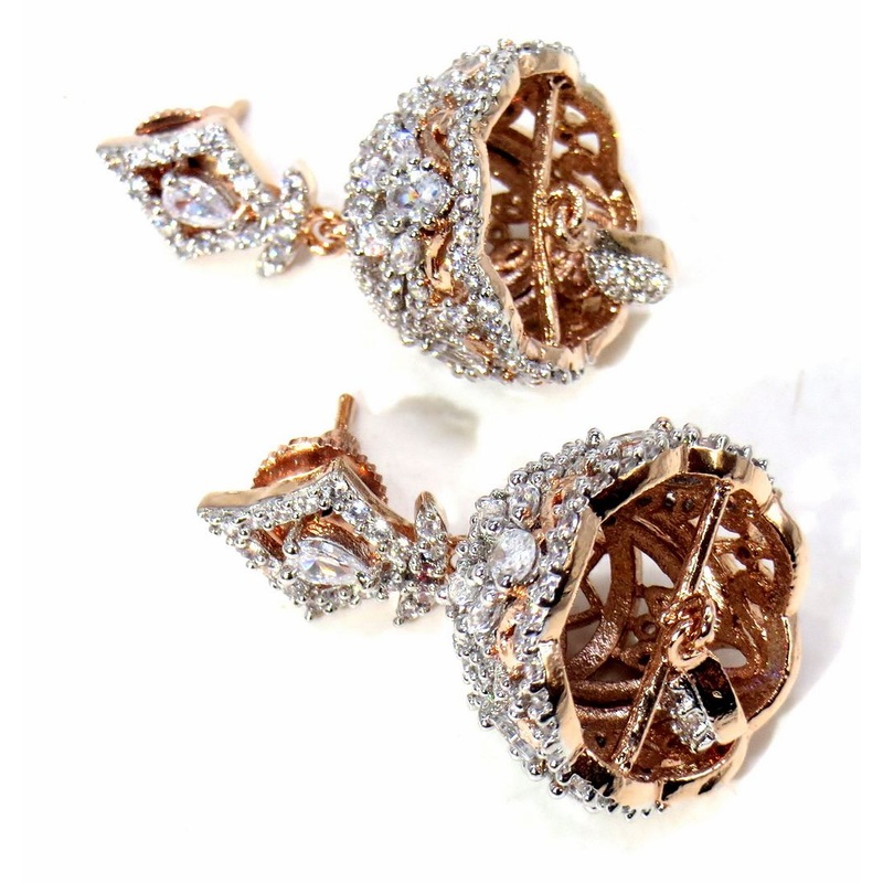 Jewelshingar Jewellery Gold Plated Diamond Earring For Women ( 60894EAJ )