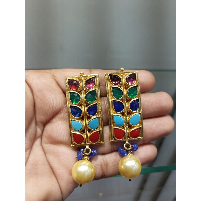 Fine Polki Kundan Earrings By  PKE80040