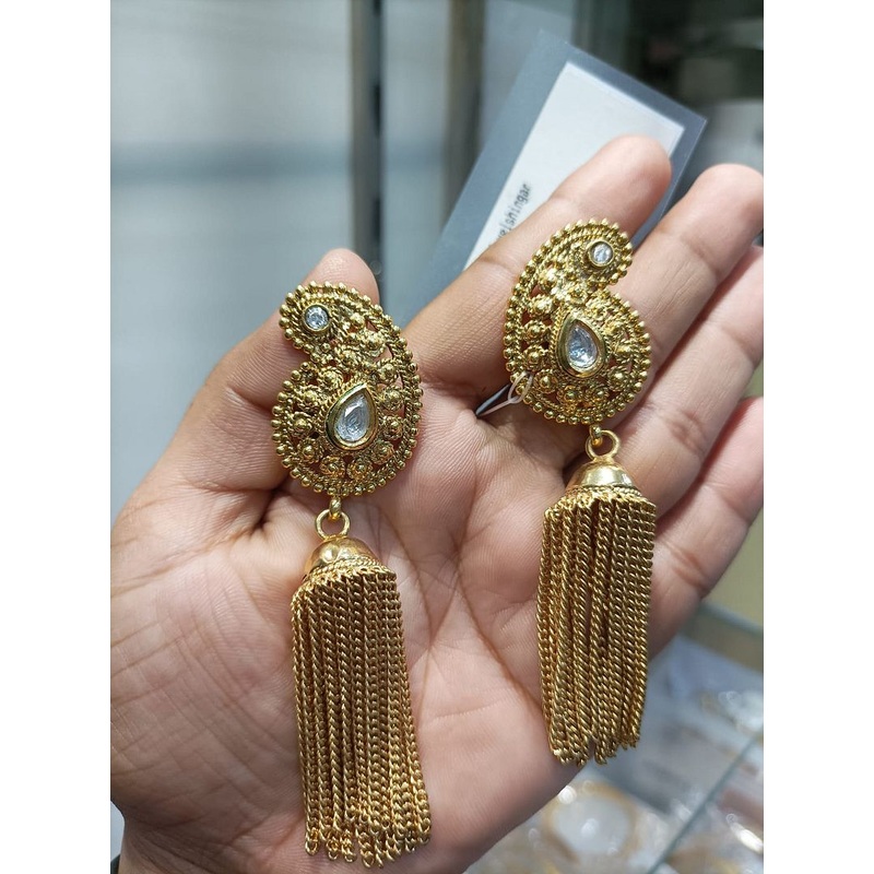 Fine Polki Kundan Earrings By  PKE80056