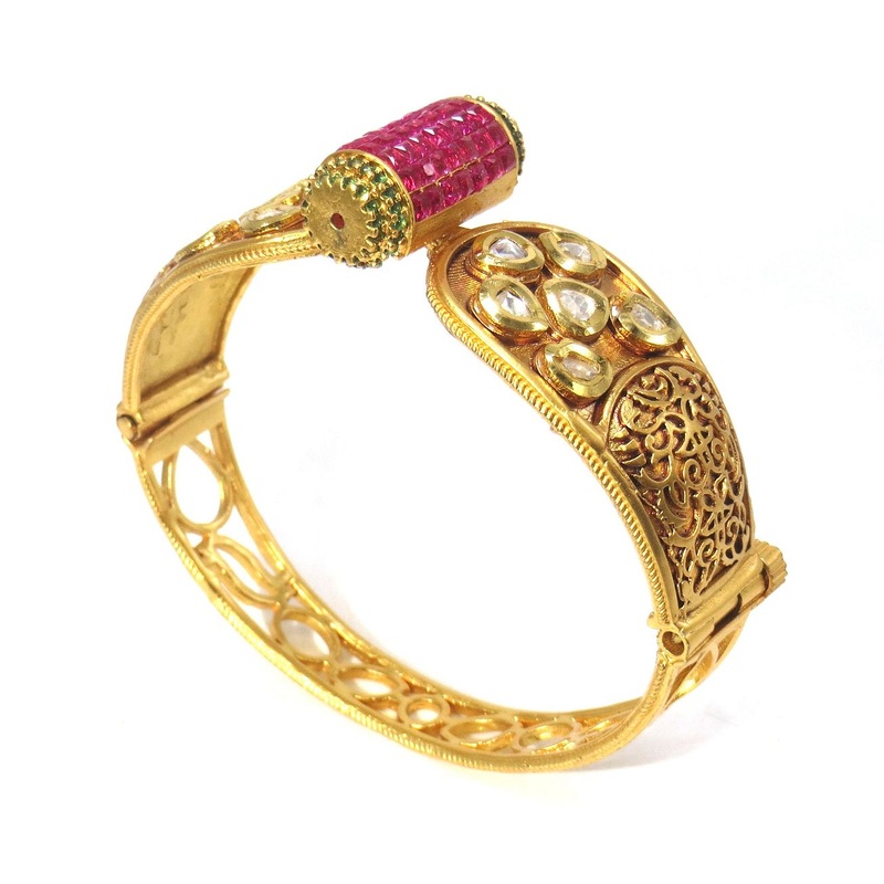 Jewelshingar Jewellery Gold Plated Diamond Bracelet For Women ( 61505BCD )