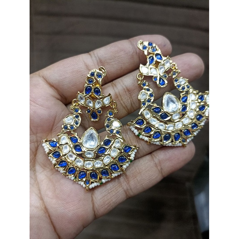 Fine Polki Kundan Earrings By  PKE80021