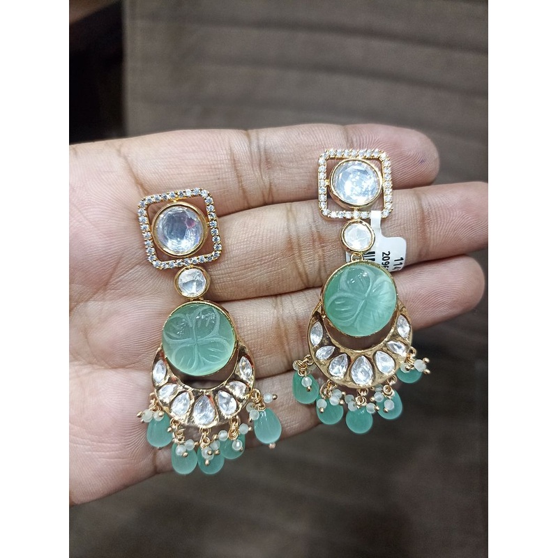 Fine Polki Kundan Earrings By  PKE80026