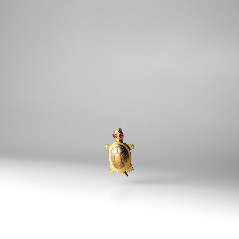 Gold 3 Colors Turtle Pendant – Model 1544