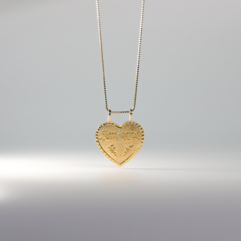 Gold Amores Heart Pendant Two-Piece – Model 1810