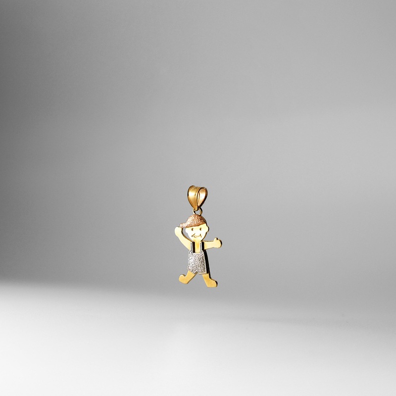 Gold Happy Boy Pendant – Model 2008