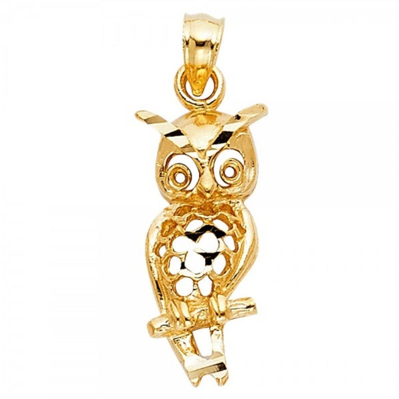 Gold Owl Pendant
