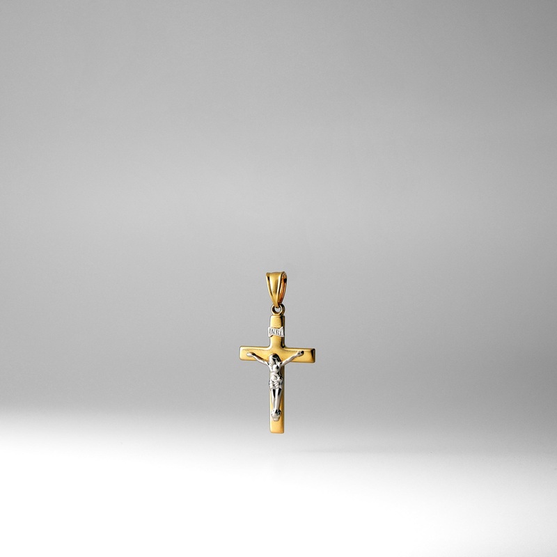 Gold Small Crucifix Cross Pendant – Model 2173