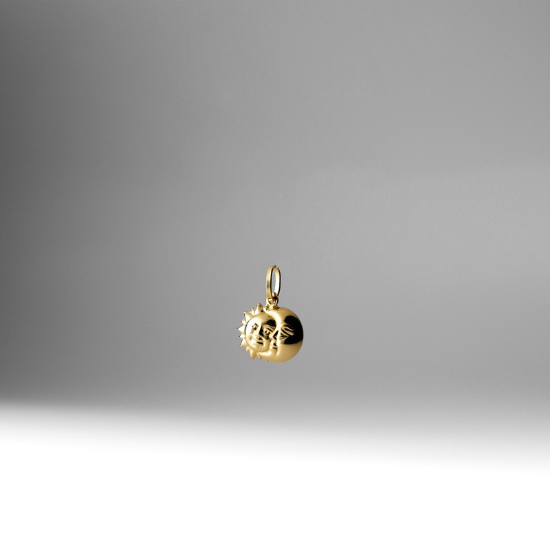 Gold Sun Moon Pendant – Model 470