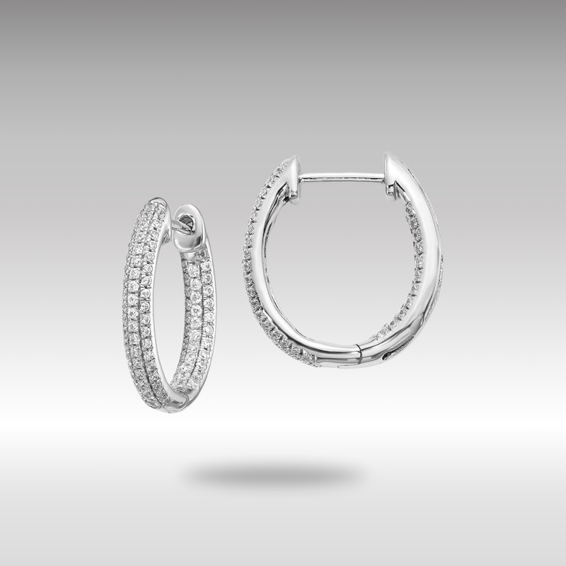 White Gold Diamond In/Out Hinged Hoop Earrings – Model EM5438-062-WA