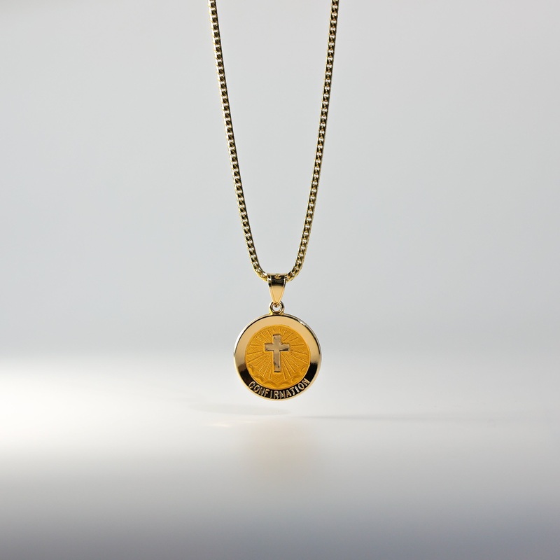 Gold Confirmation Medal Pendant – Model 1249