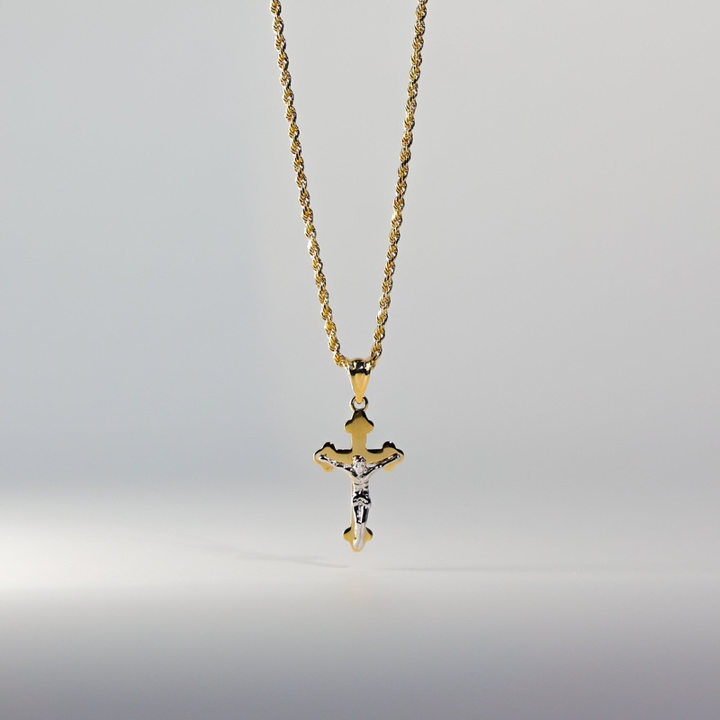 Gold Jesus Crucifix Medium Cross Pendant – Model 2531