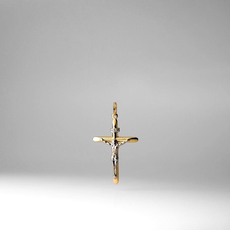 Gold Large Crucifix Cross Pendant – Model 0009