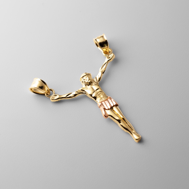 Gold Large Jesus Christ Body Pendant – Model 0084