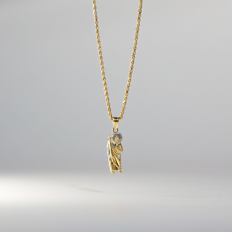 Gold Medium St. Jude Thaddeus Pendant – Model 102