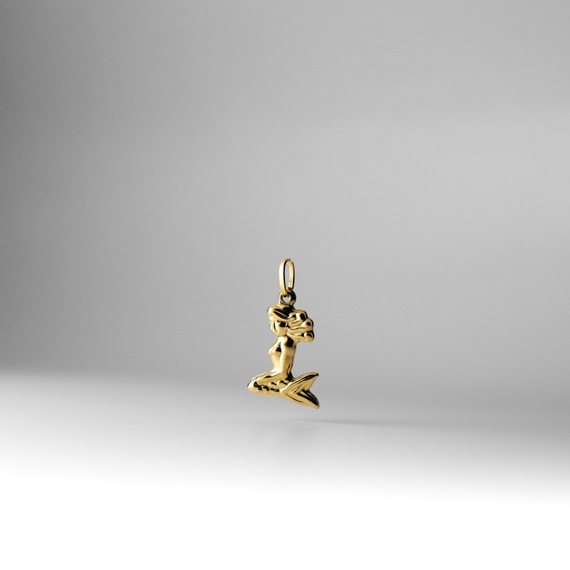 Gold Mermaid Pendant – Model 1709