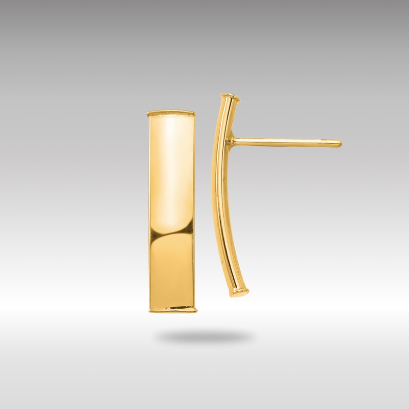 Gold Polished 5mm Post Earrings – Model TF1388