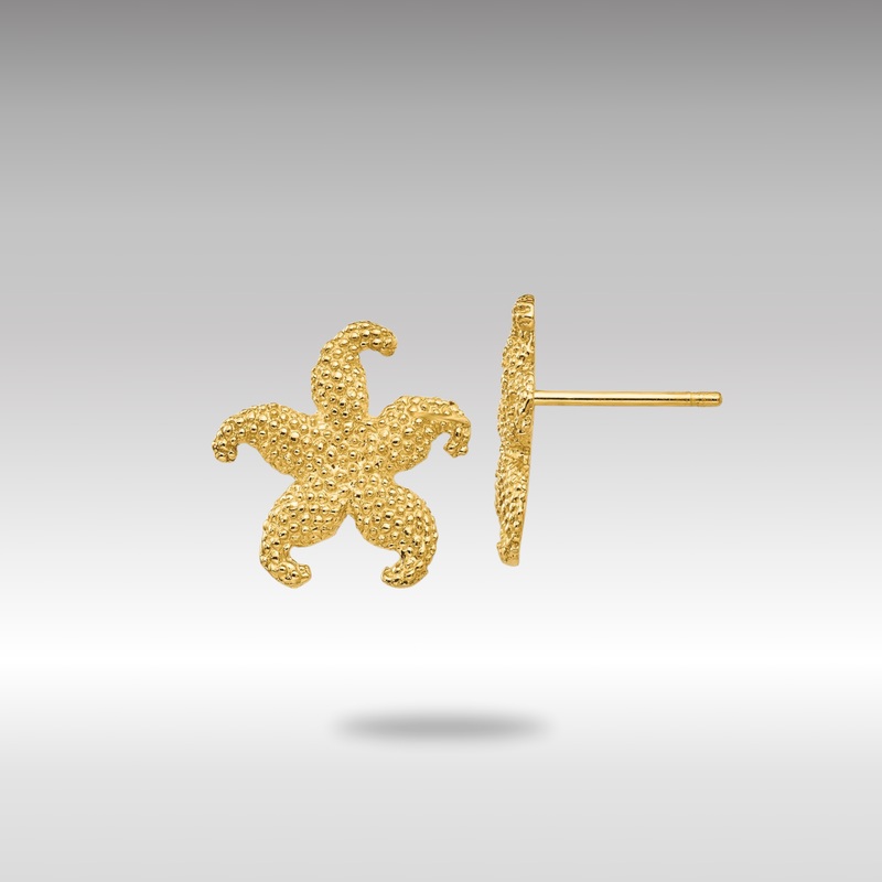 Gold Starfish Post Earrings – Model TC586