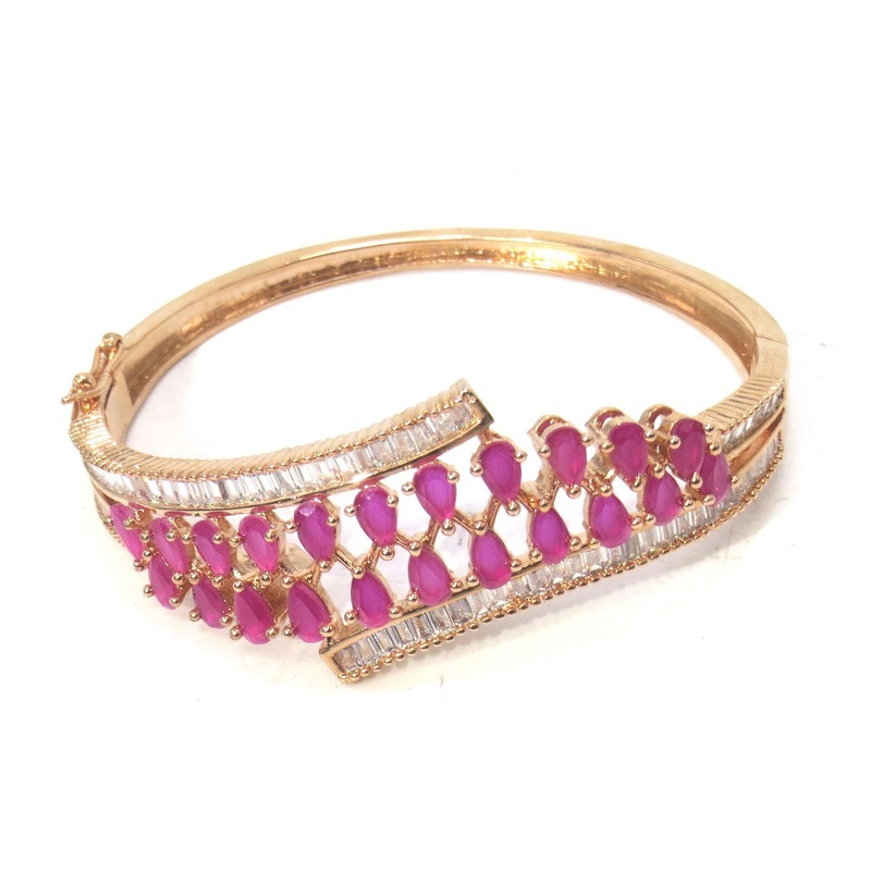 Jewelshingar Jewellery Gold Plated Diamond Bracelet For Women ( 61576BCD )