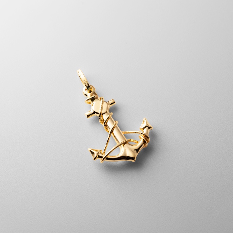Gold Anchor Pendant – Model PT1705