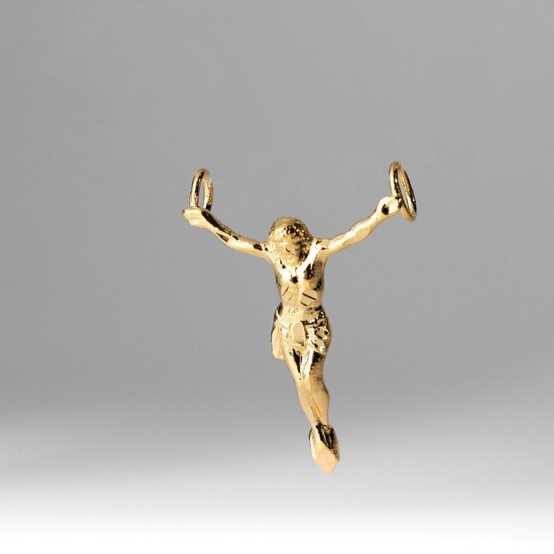 Gold Jesus Christ Crucifix Body Pendant – Model 1202