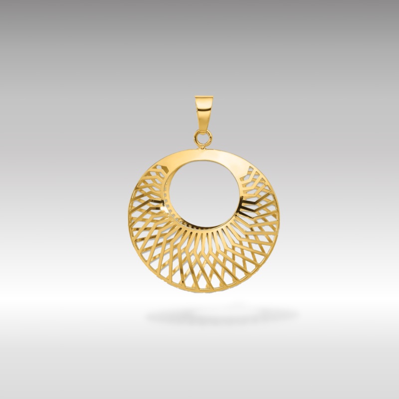 Gold Polished Leslie’s Hollow Fancy Pendant