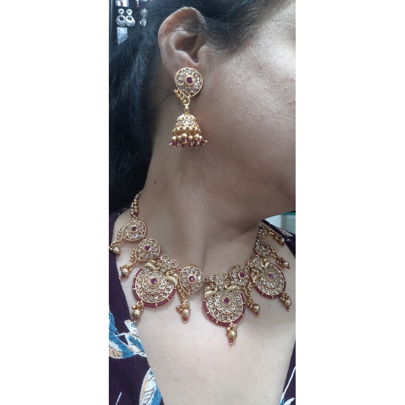 Jewelshingar Fine Antique Necklace (153823AST)