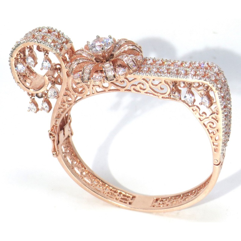 Jewelshingar Jewellery Gold Plated Diamond Bracelet For Women ( 61511BCD )