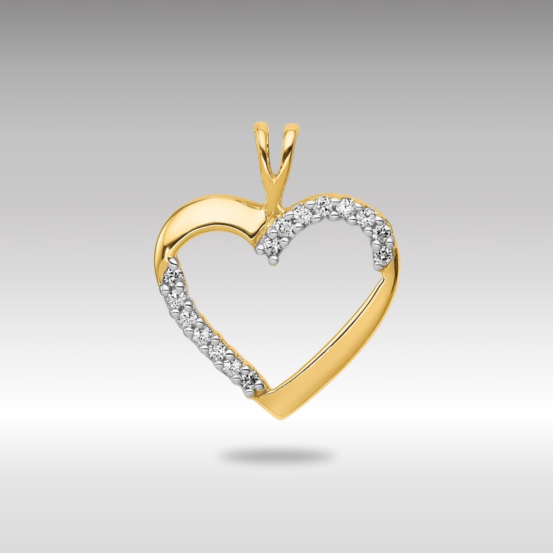 Gold 1/6ct. Diamond Heart Pendant – Model PM4868-016-YA