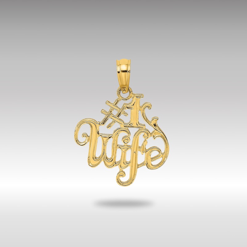 Gold #1 WIFE Charm – Model D3969