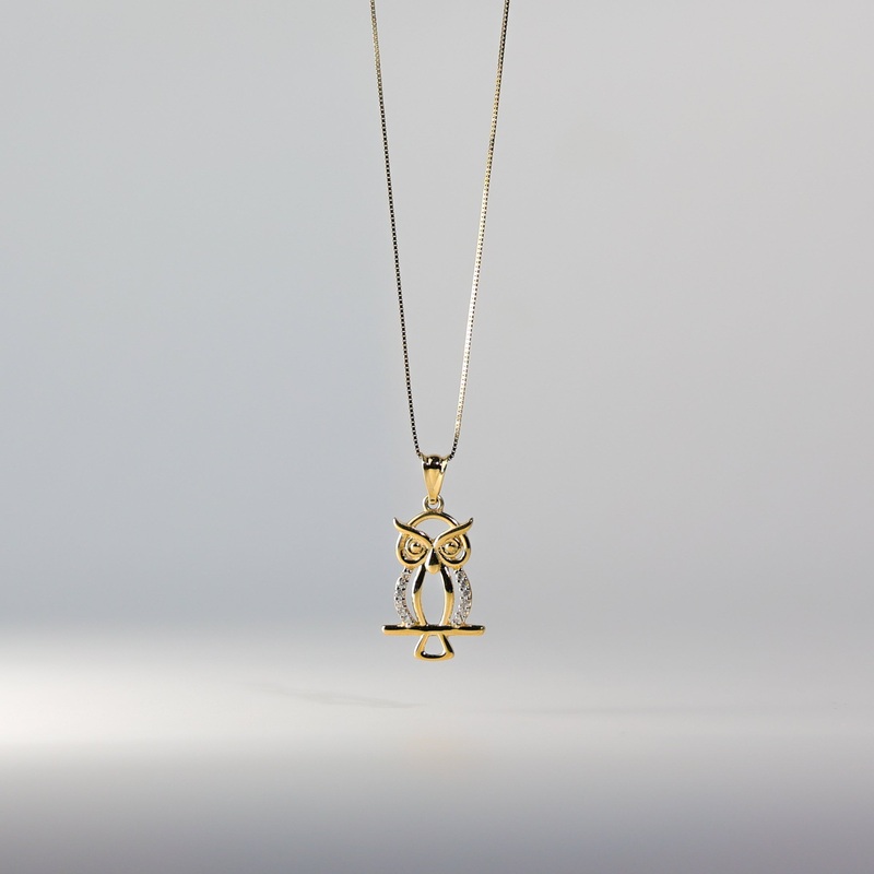 Gold Owl Pendant – Model 2552