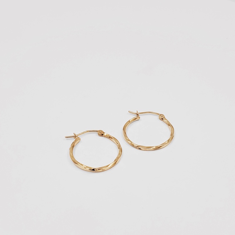 Twisted Hoop Earrings