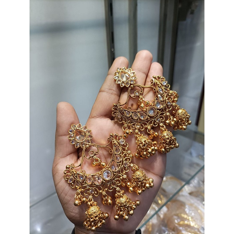 Fine Polki Kundan Earrings By  PKE80003