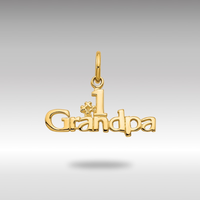 Gold #1 GRANDPA Charm – Model C1052