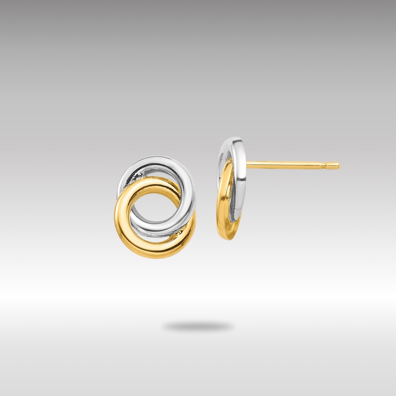 Gold Circles Post Earrings – Model YE1881