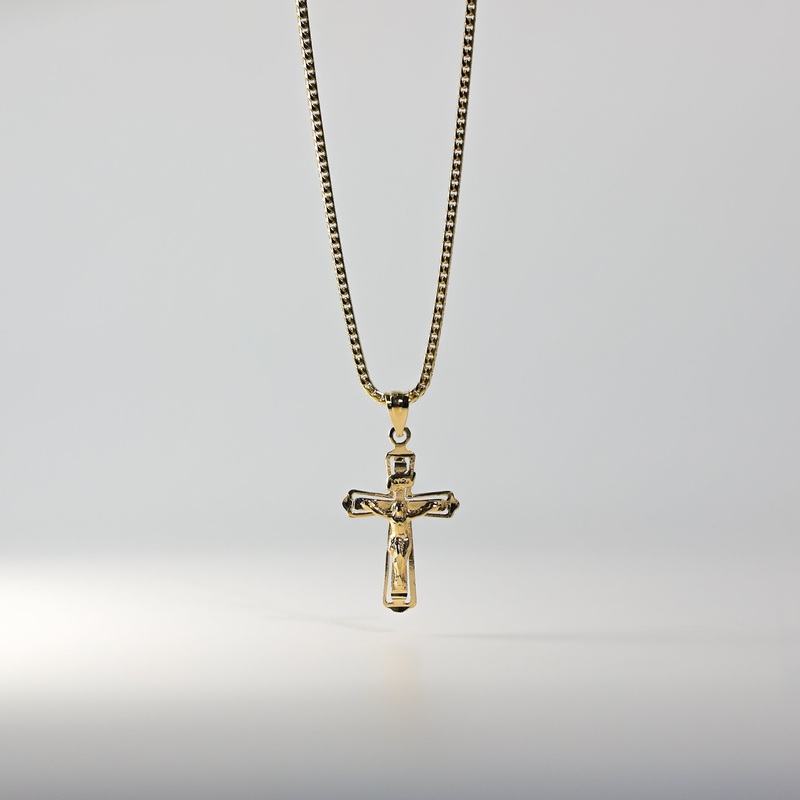 Gold Cutout Design Crucifix Cross Pendant Pendant – Model 2191