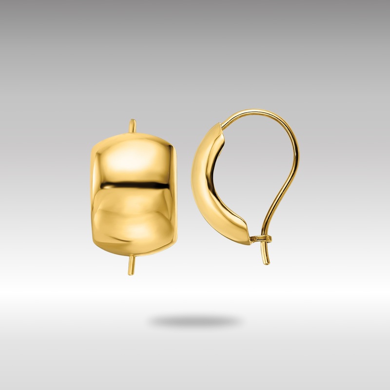 Gold Polished Earrings – Model YE1937