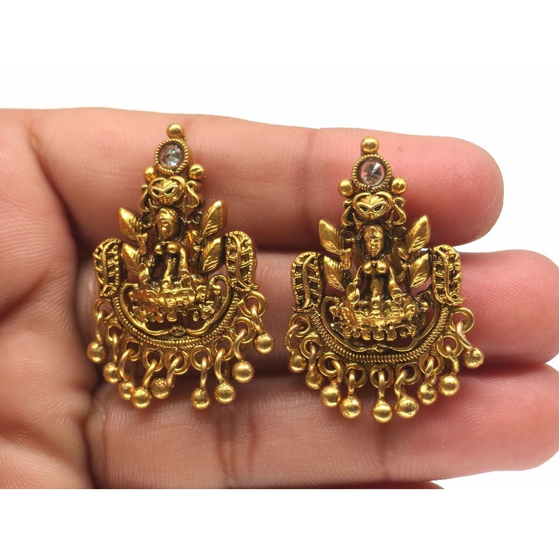 Jewelshingar Jewellery Gold Plated Diamond Earrings For Women ( 62545EAD )
