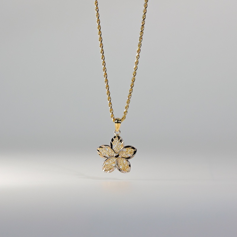 Gold Flower Pendant – Model 432