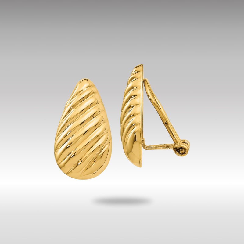 Gold Non-pierced Fancy Earrings – Model H634