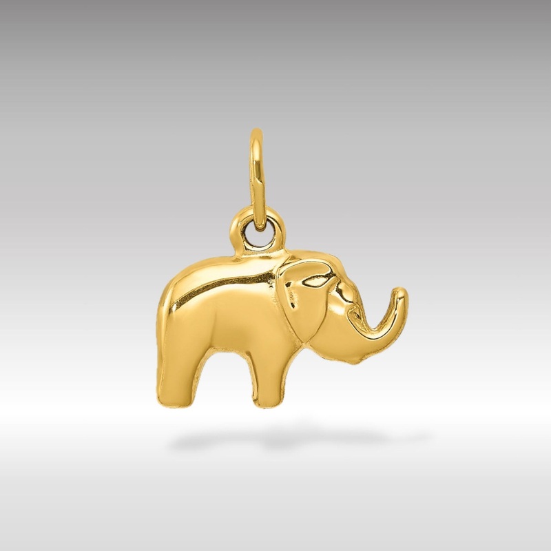 Gold Small Elephant Pendant